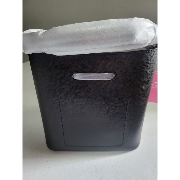 Kate Spade Black Saffiano Leather Bucket Bag and Slim Wallet Set K4378 NEW - Picture 6 of 9